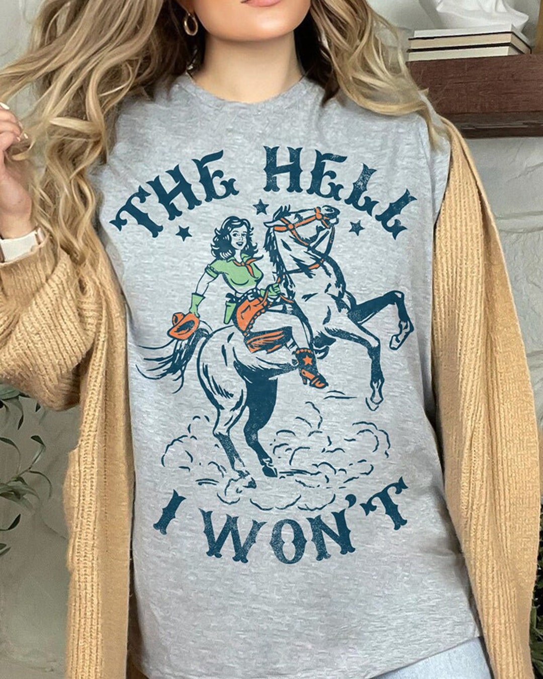 Long Sleeve Tee I'm That Cowgirl by Hunter Bell main image 0