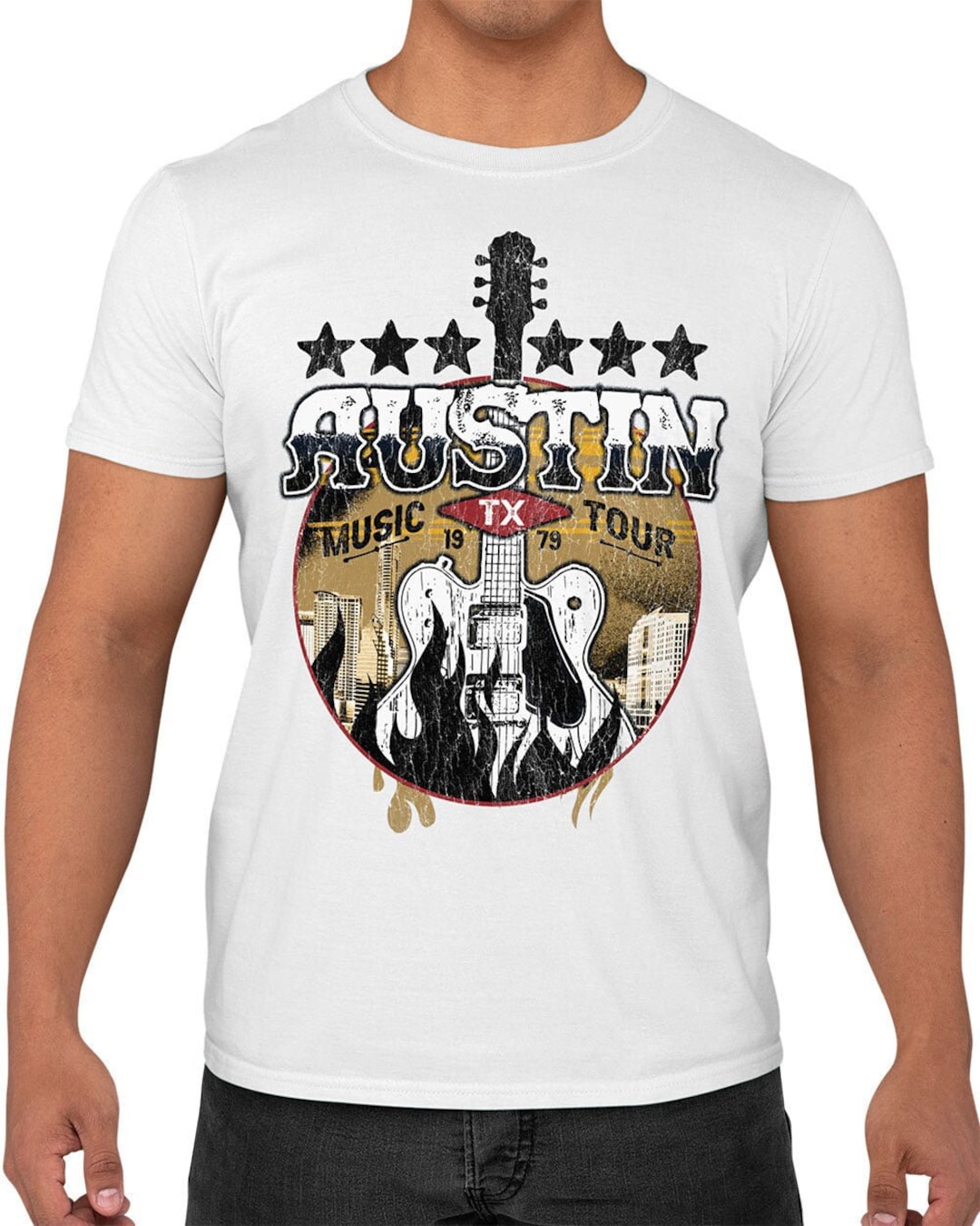 Austin Texas Tshirt, Country Boy® Men's Tee, Capital City Country