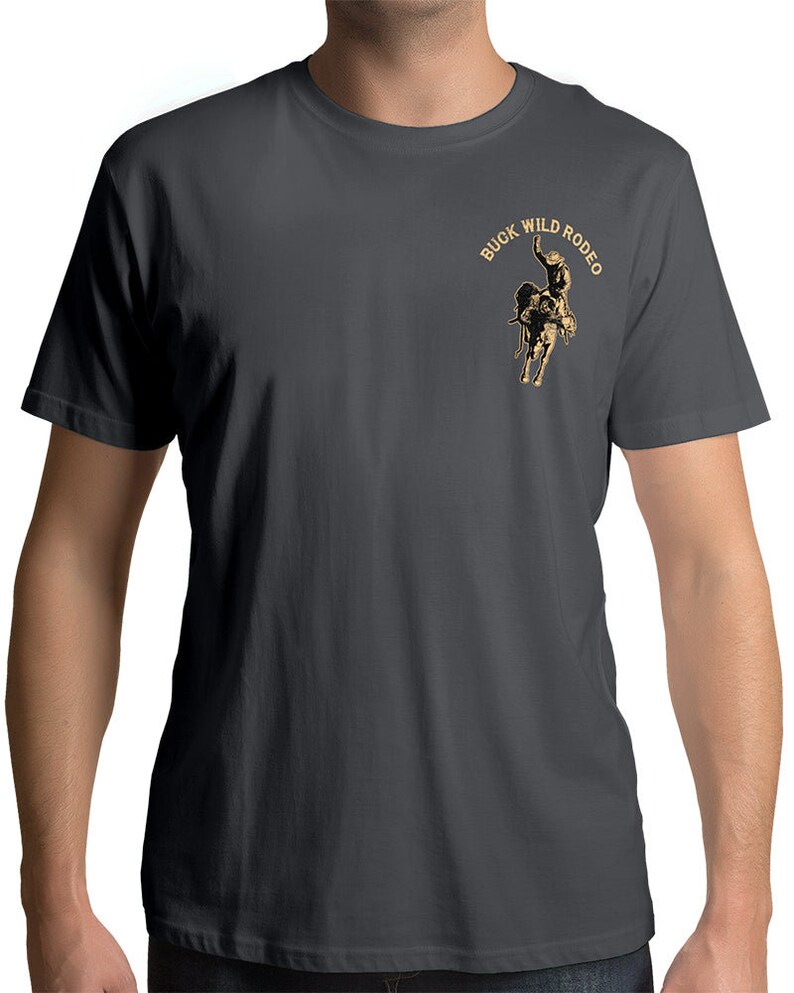Men's Rodeo T-Shirt – American Cowboy Western Graphic Tee By Shirts By Sarah