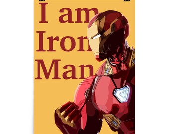 I Am Iron Man Decor Etsy