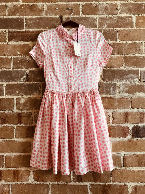 Manoush silk and cotton short sleeve dress