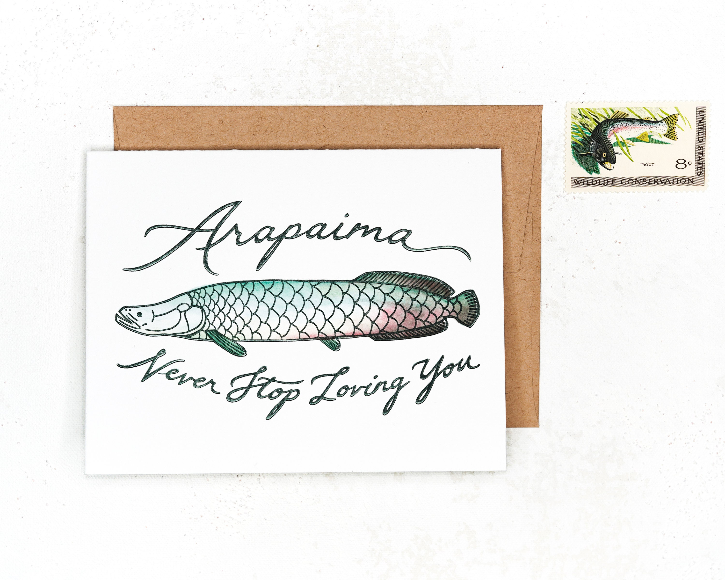 Arapaima Never Stop Loving You Funny I Love You Fish Pun