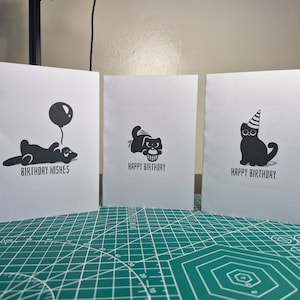 Little Black Cat (A6 Birthday Cards)