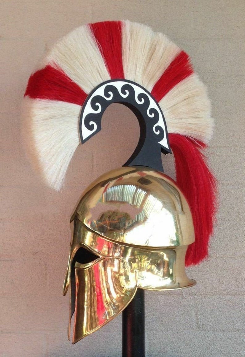 Medieval Wearable Greek Corinthian Helmet Free Leather Liner Knight helmet nh1