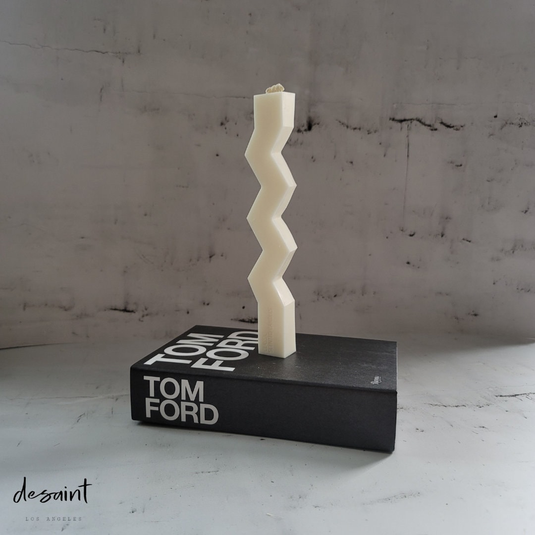 Modern Zig Zag Candle/Wavy Design Candle /Modern Room/Home Etsy