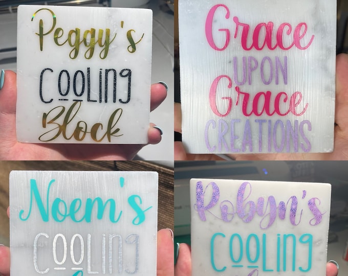 Custom Name Cooling Block for Htvheat Transfer Vinyl Cool Down HTV HTV