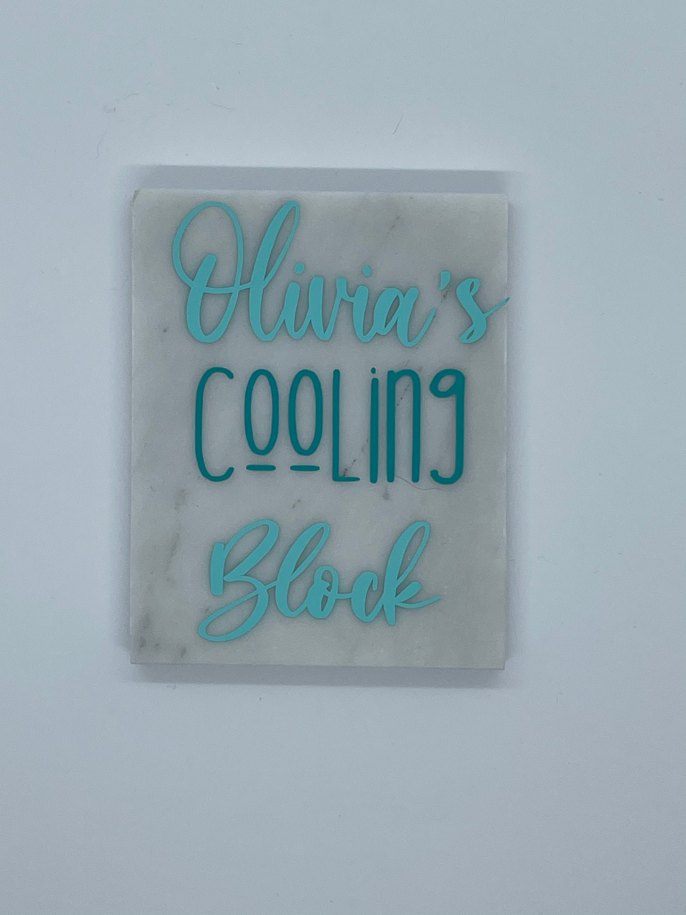 Custom Name Cooling Block for HTV Heat Transfer Vinyl Etsy
