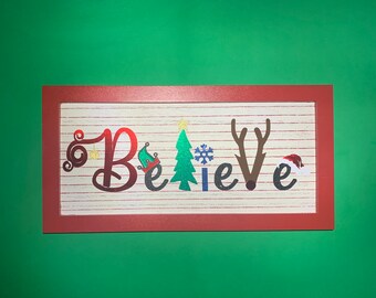 Signo de Navidad de madera