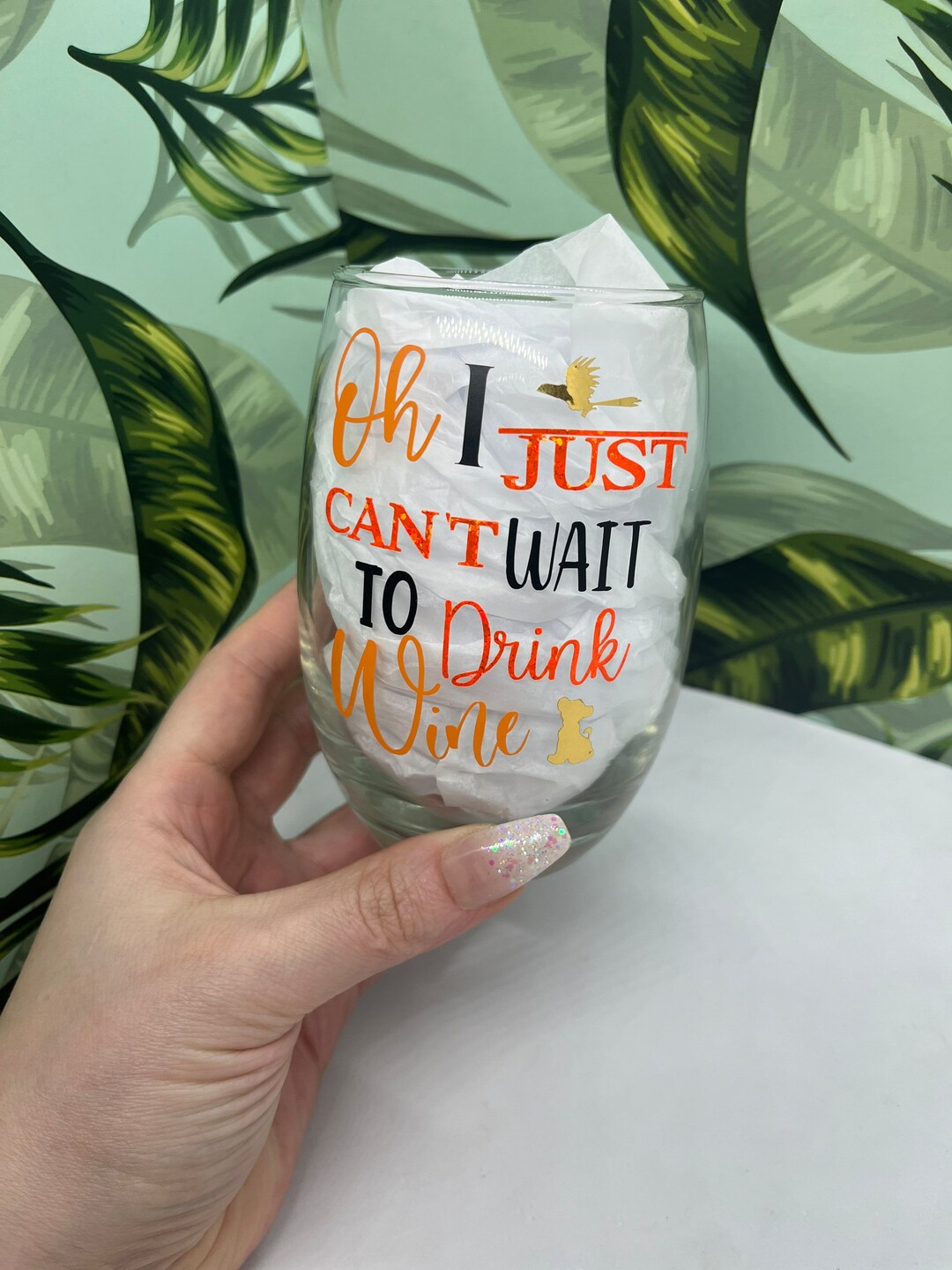 Lion King Themed Wine Glass Lion King Gift Lion King Wine Etsy