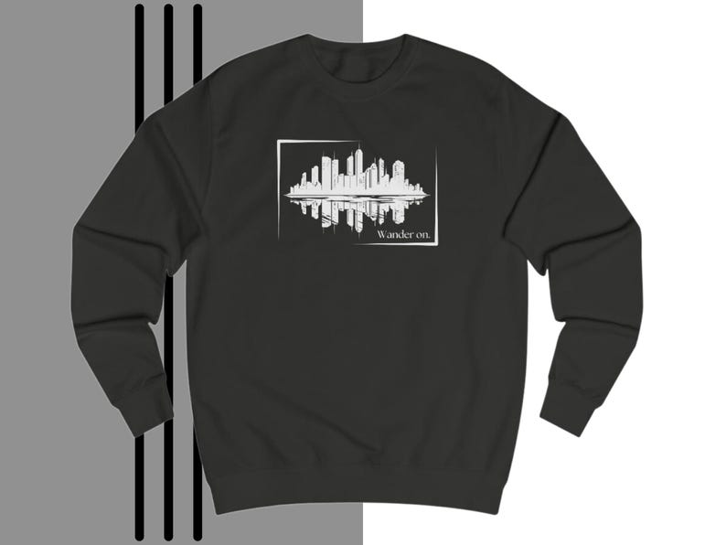 Skyline Crewneck Sweatshirt, New York Skyline, City Style, Street Wear