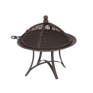 Miniature Fairy Garden Rustic Brown Metal Fire Pit