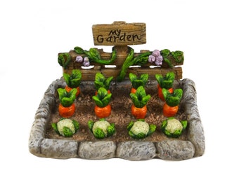 Miniature Dollhouse Fairy Garden Vegetable Garden - Buy 3 Save 15%