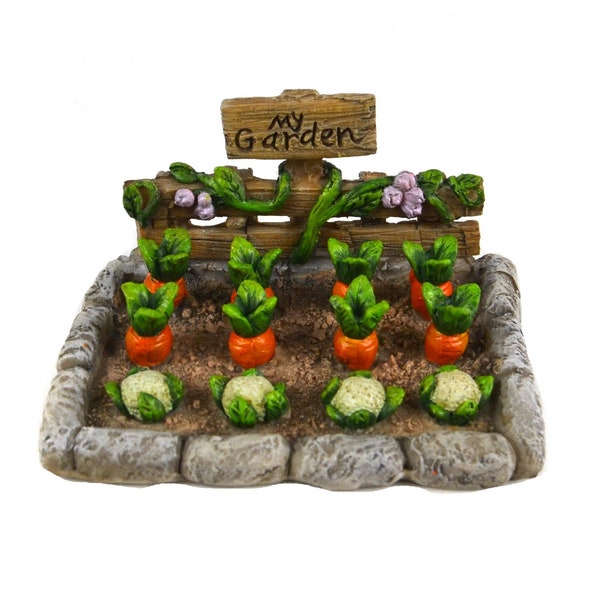 Miniature Dollhouse Fairy Garden Vegetable Garden - Buy 3 Save 15%