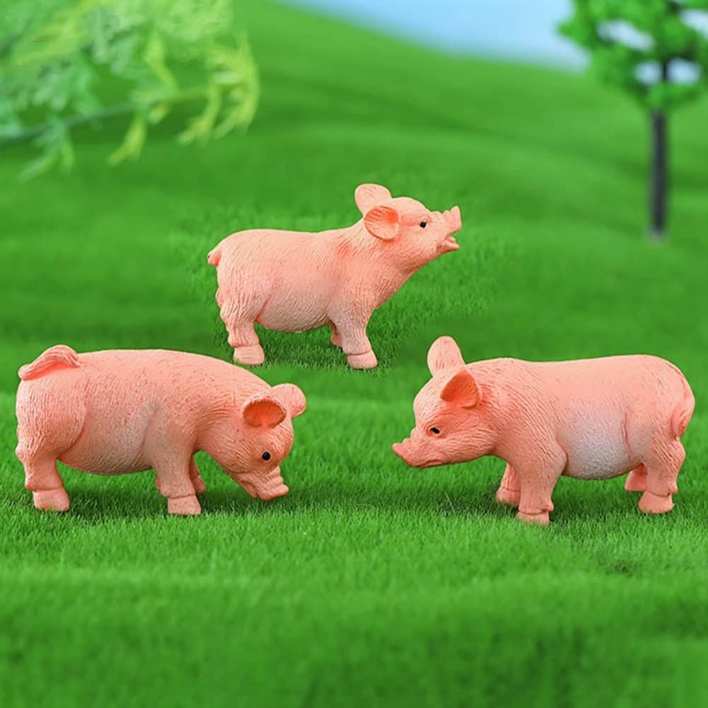 Miniature Dollhouse Fairy Garden Set of 3 Pigs Buy 3 Save 15 Etsy