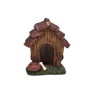 Miniature Dollhouse Fairy Garden Dog House w/ Dish & Bone - Buy 3 Save 15%
