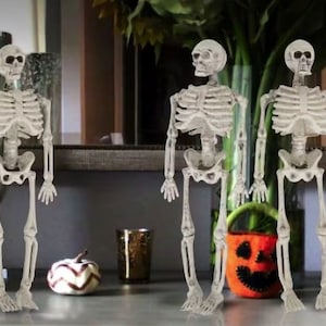 Miniature Fairy Garden 6&quot; Halloween Standing Skeletons - Set of 3