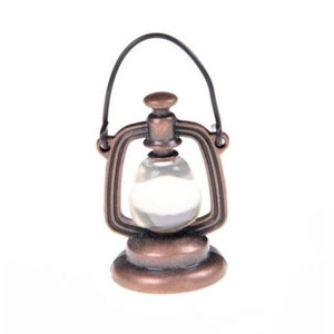 Miniature Dollhouse Fairy Garden Rustic Metal Kerosene Lantern - Buy 3 Save 15%