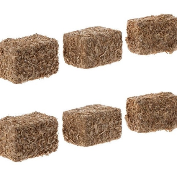 Miniature Dollhouse Fairy Garden Set of 6 Hay Bales