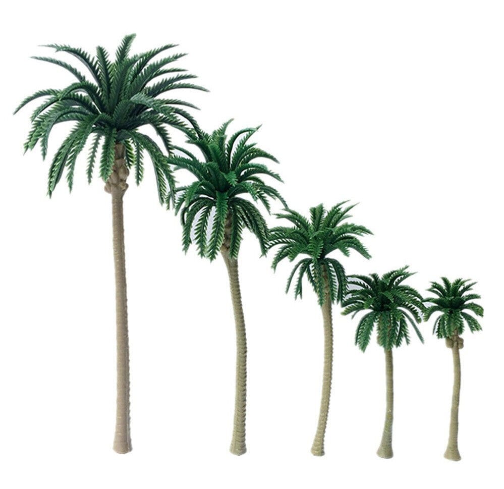 Dolls House Miniature Palm Tree Design Wallpaper 