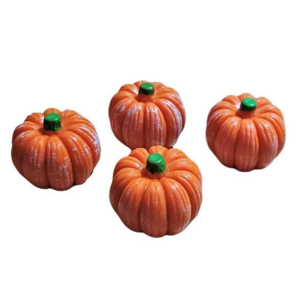 Miniature Fairy Garden Set of 4 Halloween Fall/Harvest Pumpkins - Buy 3 Save 15%