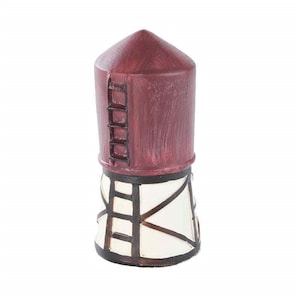 Miniature Dollhouse Fairy Garden 4&quot; Red Grain Bin - Buy 3 Save 15%