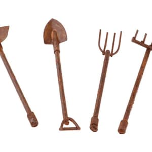 Miniature Dollhouse Fairy Garden Rustic Garden Tools - Set of 4 - Buy 3 Save 15%