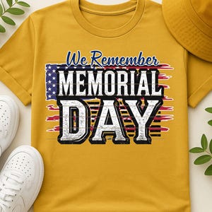 Memorial Day PNG: Distressed American Flag Sublimation Design (Digital Download)