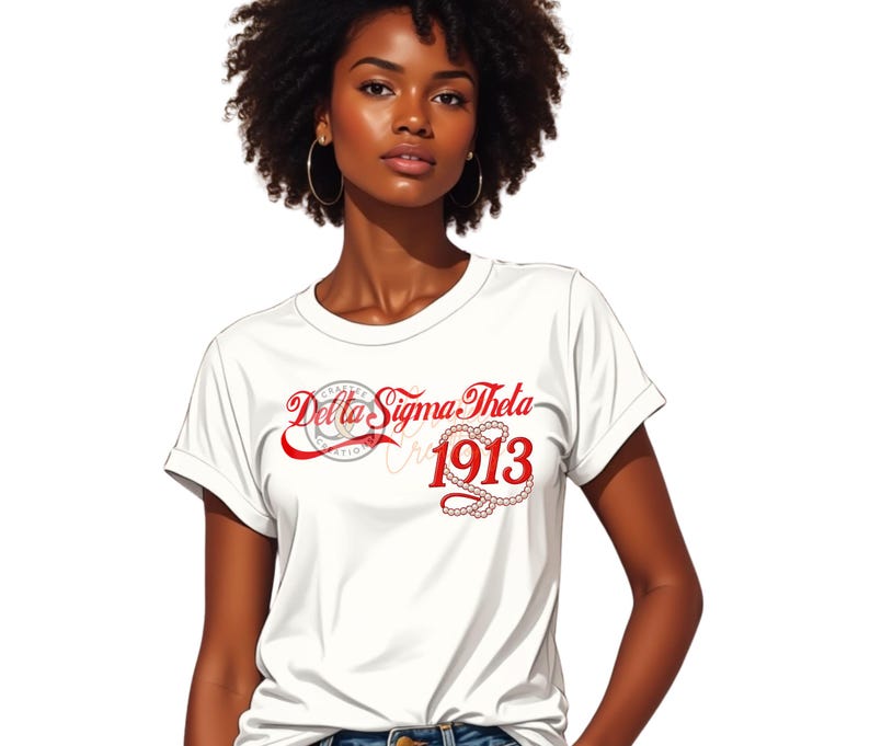 The Redz Sorority 1913 Red Script & Pearls Design - Etsy