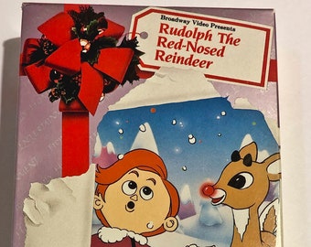 Rudolph the Red Nosed Reindeer Christmas Classic VHS 1965 Broadcast in 1989 Packaging