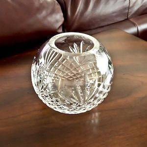 Vintage Crystal  Rose Bowl
