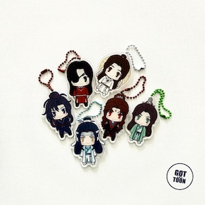Danmei Merch Keychain, Sticker, Standee, Pin (MDZS, TGCF, Scum Villain&#39;s Self Saving System, Little Mushroom)