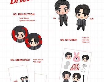 Payback Fanmerch (Keychain, Standee, Pin, Sticker, Lanyard, Card Holder, Tote Bag, Phonecase)