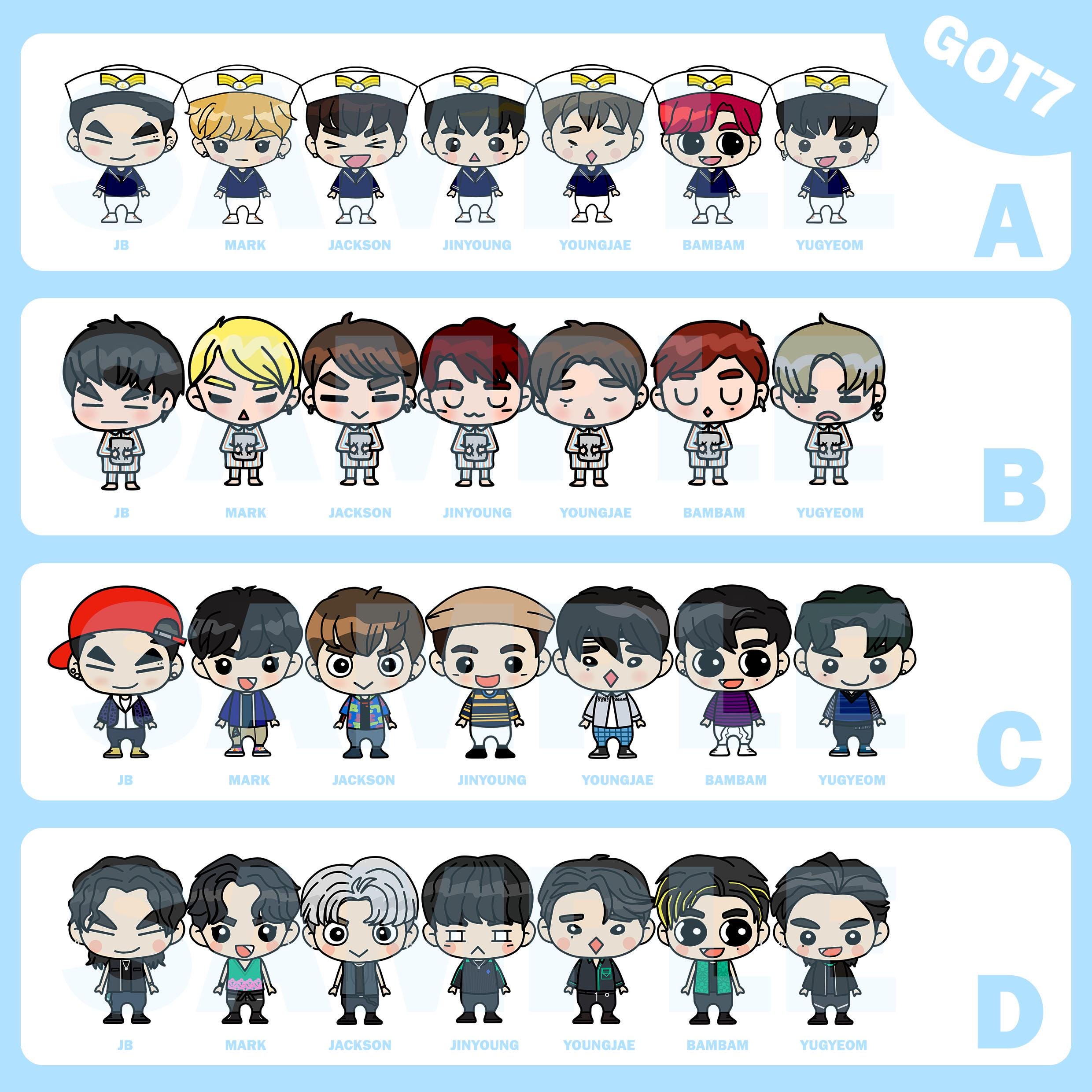 GOT7 Keychain Kpop - Etsy