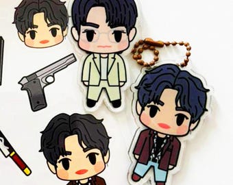 Chinese BL Keychains , Pin , Sticker (ABO Desire, Revenge Love, To My Shore, Double Helix, etc. )