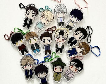 BL Manhwa-sleutelhangers, speld, sticker