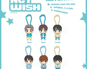 KPOP Boy Group Keychain ( exo, nct dream, nct u, nct wish, riize )