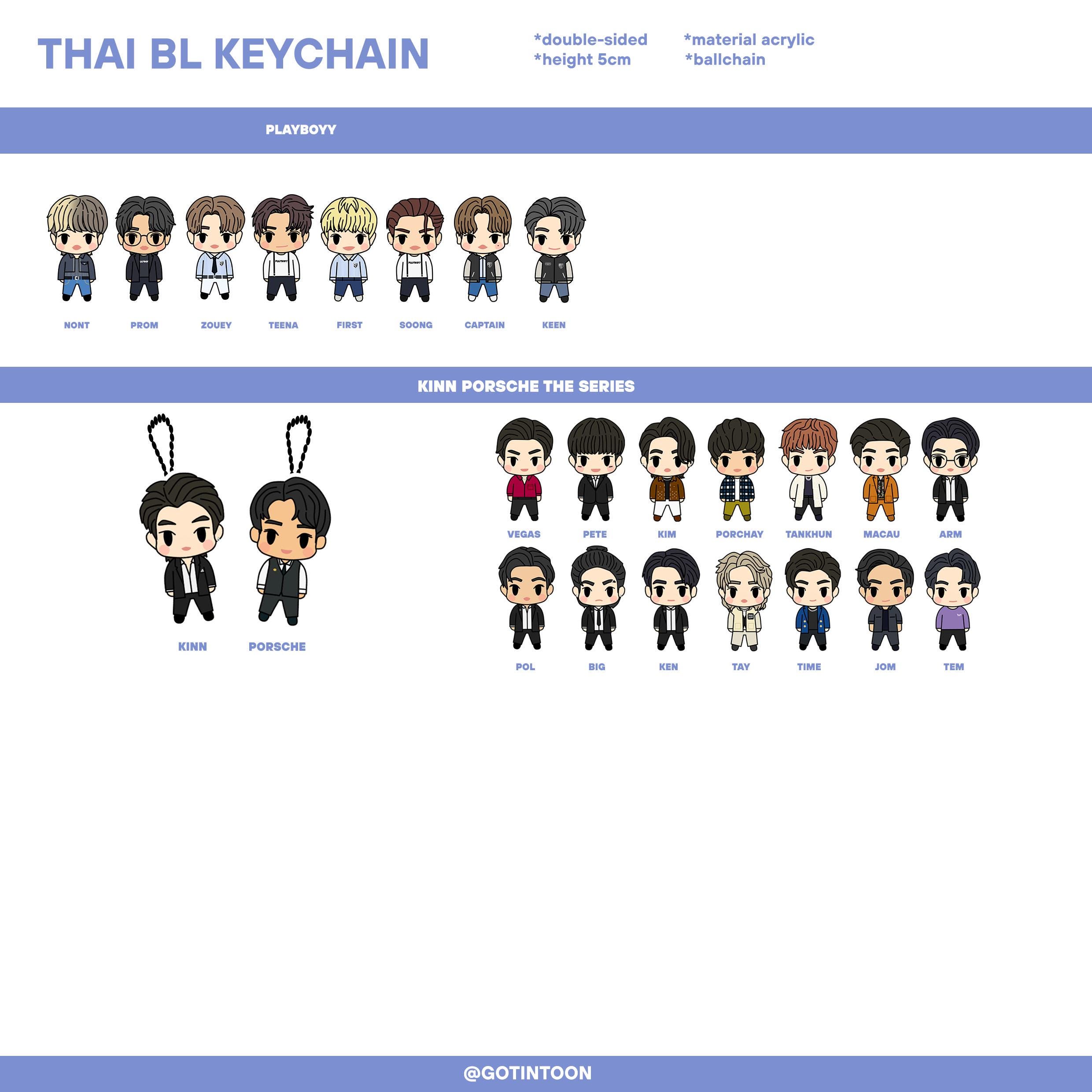 Thai Bl Series Keychain / Standee ( Jack & Joker, Fourever