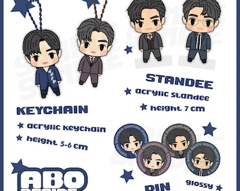 ABO Desire Merch ( Keychain, Standee, Pin )