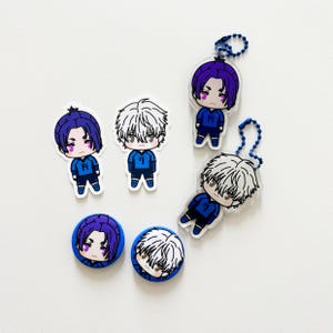BLUE LOCK Keychain / Standee / Sticker / Pin
