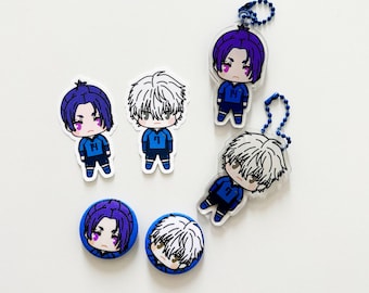 BLUE LOCK Keychain / Standee / Sticker / Pin