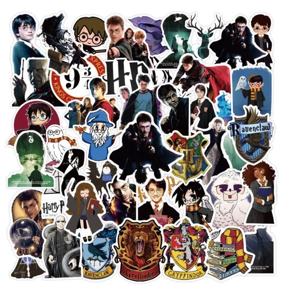 50 Pack Harry Potter Vinyl Waterproof Stickers Set of 50 Etsy