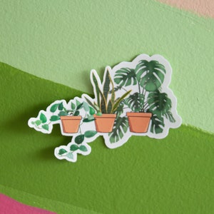 Kollektion Zimmerpflanzen Sticker 3"