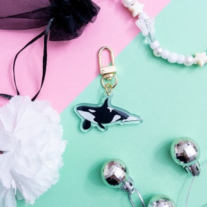 Orca - Killer Whale Epoxy Acrylic Keychain