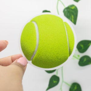 Tennisball-Aufkleber 3"