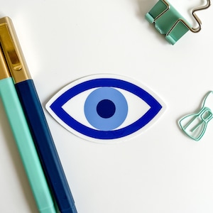 Evil Eye , Vinyl Matte,  Laptop Decal, Best Friend Gift