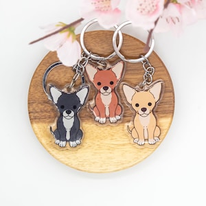 Chihuahua Pet Dog Acrylic Keychain