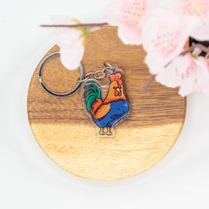 Rooster Acrylic Keychain