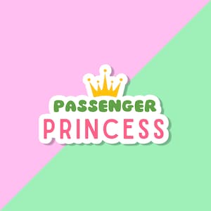 Adesivo Princesa Passageira 3"