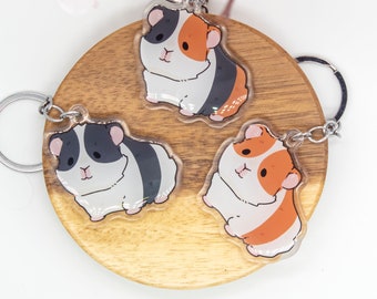 Guinea Pig Acrylic Keychain