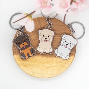 Yorkshire Terrier Pet Dog Acrylic Keychain